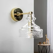 Lampy ścienne - Argon Kinkiet Crosby z pięknym szklanym kloszem - miniaturka - grafika 1