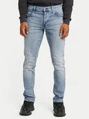 Spodnie męskie - G-Star Raw Jeansy 3301 51003-D875 Niebieski Tapered Fit - miniaturka - grafika 1