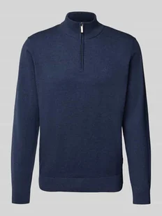 Sweter z dzianiny ze stójką - Swetry męskie - miniaturka - grafika 1