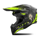 Kaski motocyklowe - Kask Cross Airoh Wraaap Darkness CiemnośćXS - miniaturka - grafika 1