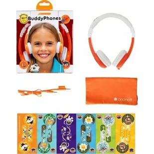 BuddyPhones Słuchawki dla Dzieci 3+ Explore Pomarańczowe (BP-EX-FD-ORANGE-01-K) - Słuchawki - miniaturka - grafika 1