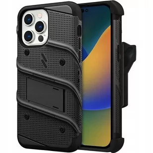 Zizo Etui + szkło 9H Bolt do iPhone 14 Pro czarne - Etui i futerały do telefonów - miniaturka - grafika 2