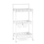 Szafy i regały magazynowe - 3-poziomowy Organizer Mobilny regał z uchwytem - miniaturka - grafika 1