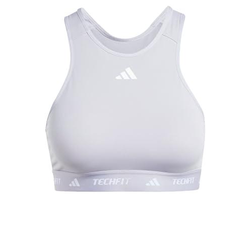 adidas Damski biustonosz treningowy Powerimpact Medum Support Techfit z wysokim dekoltem, L E-G