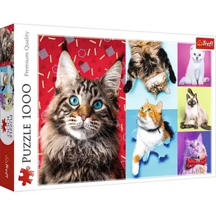 Trefl Puzzle 1000el Wesołe Koty 10591 - Puzzle - miniaturka - grafika 1