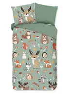 Pościel dla dzieci - Good Morning Komplet pościeli renforcé "Ville" w kolorze zielono-jasnobrązowym - miniaturka - grafika 1
