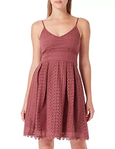 Bestseller A/S Damska sukienka ONLHELENA Lace S/L Short Dress WVN, różowo-brązowa, 40, Ró?owo-br?zowy, 40 - Sukienki - miniaturka - grafika 1