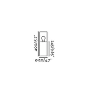 Lampy ogrodowe - FARO BARCELONA Lampa cokołowa Kila, ciemnoszary/bursztynowy, aluminium/szkło, wysokość 40 - miniaturka - grafika 1