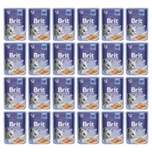 Mokra karma dla kotów - Brit Premium Cat Adult Delicate Fillets in Jelly with Salmon 24 x 85 g - miniaturka - grafika 1