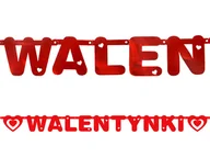 Dekoracje sali - Party Deco Banner walentynkowy Walentynki 1,6 m, GRL5 - miniaturka - grafika 1
