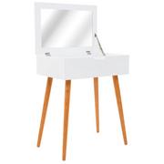 Toaletki - vidaXL Toaletka z lustrem, MDF, 60 x 40 x 75 cm - miniaturka - grafika 1