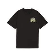 Odzież sportowa dziecięca - Młodzieżowa koszulka MID90s II z grafiką PUMA Black - miniaturka - grafika 1