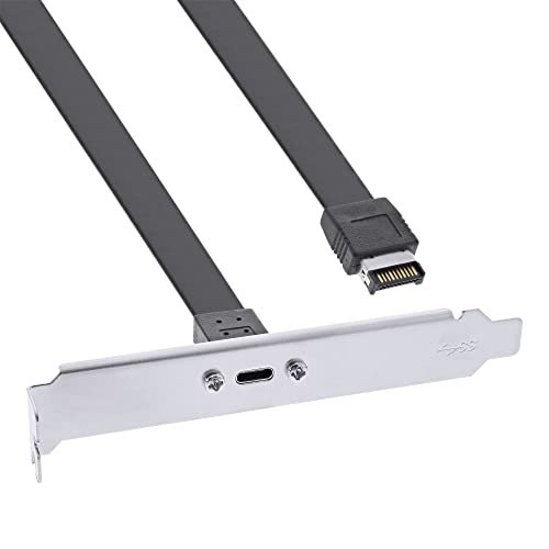 Wspornik gniazda InLine USB Type-C na panel przedni USB 3.1 Key-A wewnętrzny, 0.5m