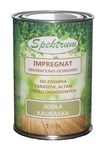 Impregnat dekoracyjno-ochronny SPEKTRUM 1litr kolor "Jodła kaukaska" - Oczka wodne - miniaturka - grafika 1