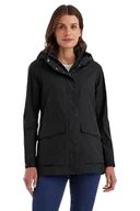 Kurtki damskie - G.I.G.A. DX Damska kurtka funkcyjna/outdoorowa wodoszczelna z odpinanym kapturem GS 54 WMN JCKT, czarna, 42, 42871-000 - miniaturka - grafika 1