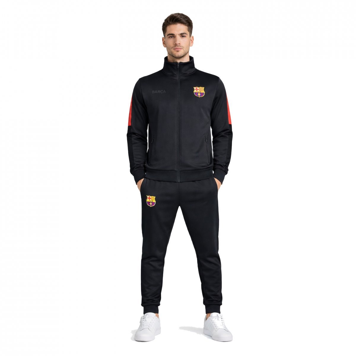 FC Barcelona dres męski Tracksuit Barca 5002CHOU XL czarny