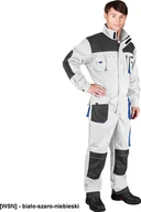 Odzież robocza - R.E.I.S. LH-FMN-O - KOMBINEZON OCHRONNY - biało-szaro-niebieski 56 - miniaturka - grafika 1