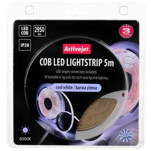 Taśma LED COB 5m barwa zimna IP20 - Taśmy LED - miniaturka - grafika 1