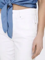 Spodnie męskie - Only Spodnie Jeansowe Damskie Białe Proste 27/32 Jgr - miniaturka - grafika 1