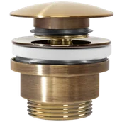 Syfony - Rea Korek umywalkowy uniwersalny klik-klak Rea Złoty Antyczny - miniaturka - grafika 1