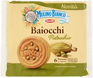 Mulino Bianco Baiocchi al Pistacchio 168g - Ciastka - miniaturka - grafika 1