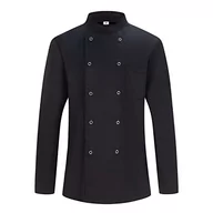 Kurtki męskie - Misemiya - Męska kurtka szefa kuchni - Męska kurtka szefa kuchni - Mundur dokujący -Nr ref. 8421B, Kurtka kuchenna 682 - Czarna, S - miniaturka - grafika 1