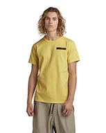 Koszulki męskie - G-STAR RAW Męski t-shirt Premium Core 2.0 R T, żółty (Lemonade C336-504), L - miniaturka - grafika 1
