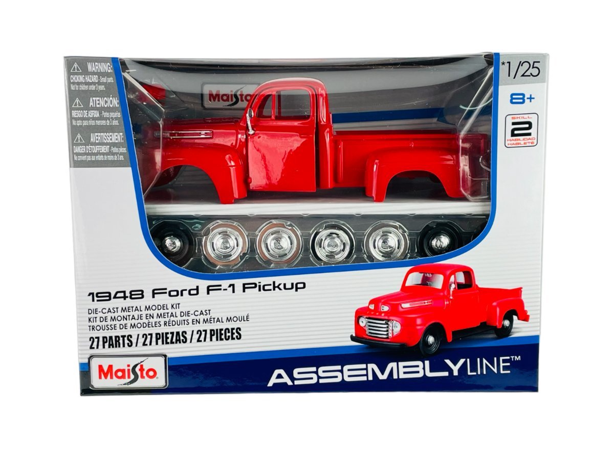 MAISTO 1948 FORD F-1 PICKUP CZERWONY 1:25 DO SKŁADANIA 39935