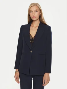 Maryley Marynarka 24IB187/M05 Granatowy Regular Fit - Marynarki i żakiety damskie - miniaturka - grafika 1