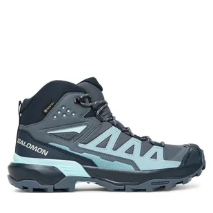 Trekkingi Salomon X Ultra 360 Mid Gore-Tex L47745100 Zielony - Buty trekkingowe damskie - miniaturka - grafika 1