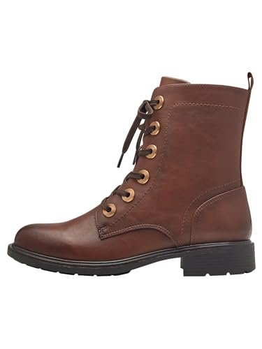 Jana Damskie kozaki Lace Boot Flat 8-25277-43, koniak, 37 EU Weit
