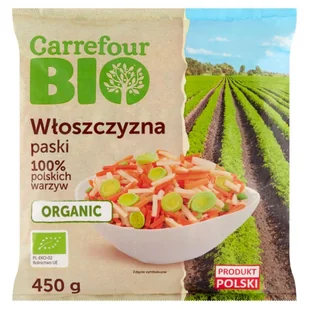 Carrefour Bio Włoszczyzna paski 450 g - Mrożonki warzywne i owocowe - miniaturka - grafika 1