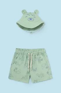 Spodnie i spodenki dla chłopców - Mayoral szorty kąpielowe niemowlęce kolor zielony - grafika 1