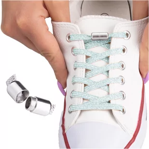 SULPO ELASTYCZNE płaskie sznurówki SULPO z brokatem - Akcesoria obuwnicze - miniaturka - grafika 1