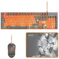 Zestawy myszka + klawiatura - Zestaw Dla Gracza Fana Dragon Ball Z 3W1 Klawiatura Mysz Podkladka - miniaturka - grafika 1