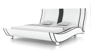 Łóżka - Nowoczesne łóżko tapicerowane Riviera - 140x200 - miniaturka - grafika 1