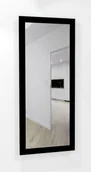 Lustra - Duże Lustro czarna gruba rama 6 cm MDF 140x60 - miniaturka - grafika 1