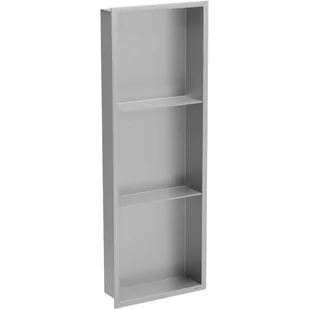 Mexen X-Wall-R półka wnękowa z kołnierzem i półką 90 x 30 cm, inox - Półki łazienkowe - miniaturka - grafika 1