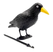 Zwalczanie i odstraszanie szkodników - Kruk odstraszacz ptaków gołębi szpaków DUŻY CZARNY 40 cm - miniaturka - grafika 1