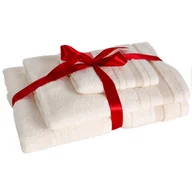 Ręczniki - Komplet ręczników April 30x50 50x90 70x140 cm kremowy - miniaturka - grafika 1