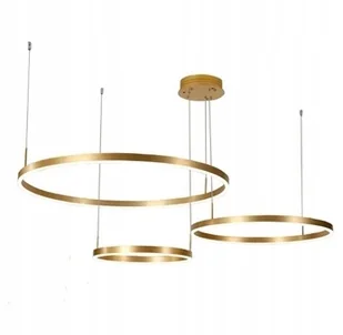 Lampa Wisząca Led Ring Złota 40/60/80 Światło Zmienne - Lampy sufitowe - miniaturka - grafika 1