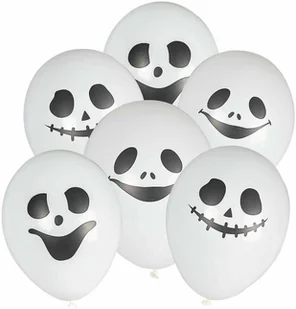 Balony lateksowe Duszki na Halloween - 28 cm - 6 szt. - Halloween - miniaturka - grafika 1