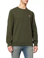 Bluzy męskie - Revolution Męska bluza 2055, wojskowa mel, S, Army-Mel, L - miniaturka - grafika 1