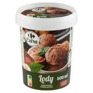 Lody i desery lodowe - Carrefour Extra Lody orzechowo-czekoladowe 500 ml - miniaturka - grafika 1