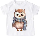 Koszulki dla dziewczynek - Koszulka dla dziecka z sową zwierzak3 - miniaturka - grafika 1