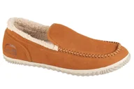 Kapcie męskie - Sorel Dude Moc Slipper 1530671286, Męskie, kapcie, Brązowy - miniaturka - grafika 1