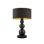 Lampy stojące - Czarna lampa stołowa do salonu HONOLULU GOLD - miniaturka - grafika 1