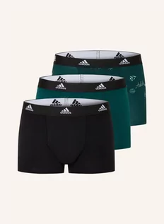 Majtki damskie - Adidas Bokserki Active Flex Cotton, 3 Szt. gruen - grafika 1