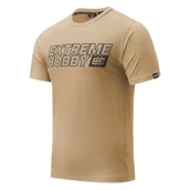 Koszulki sportowe męskie - Extreme Hobby T-Shirt Koszulka Block 2025 Beige - miniaturka - grafika 1