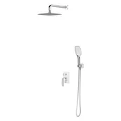 Zestawy prysznicowe - Omnires Parma zestaw prysznicowy podtynkowy SYSPM16ACRB chrom/biały - miniaturka - grafika 1